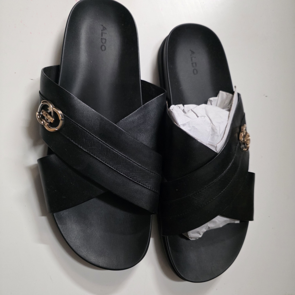 ALDO Women's Black Slide Sandals - Picture 3 of 4